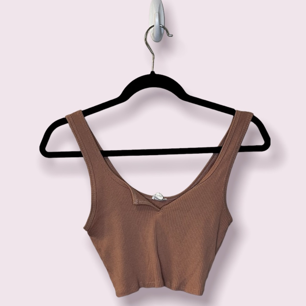 Garage Pink Cropped Tank